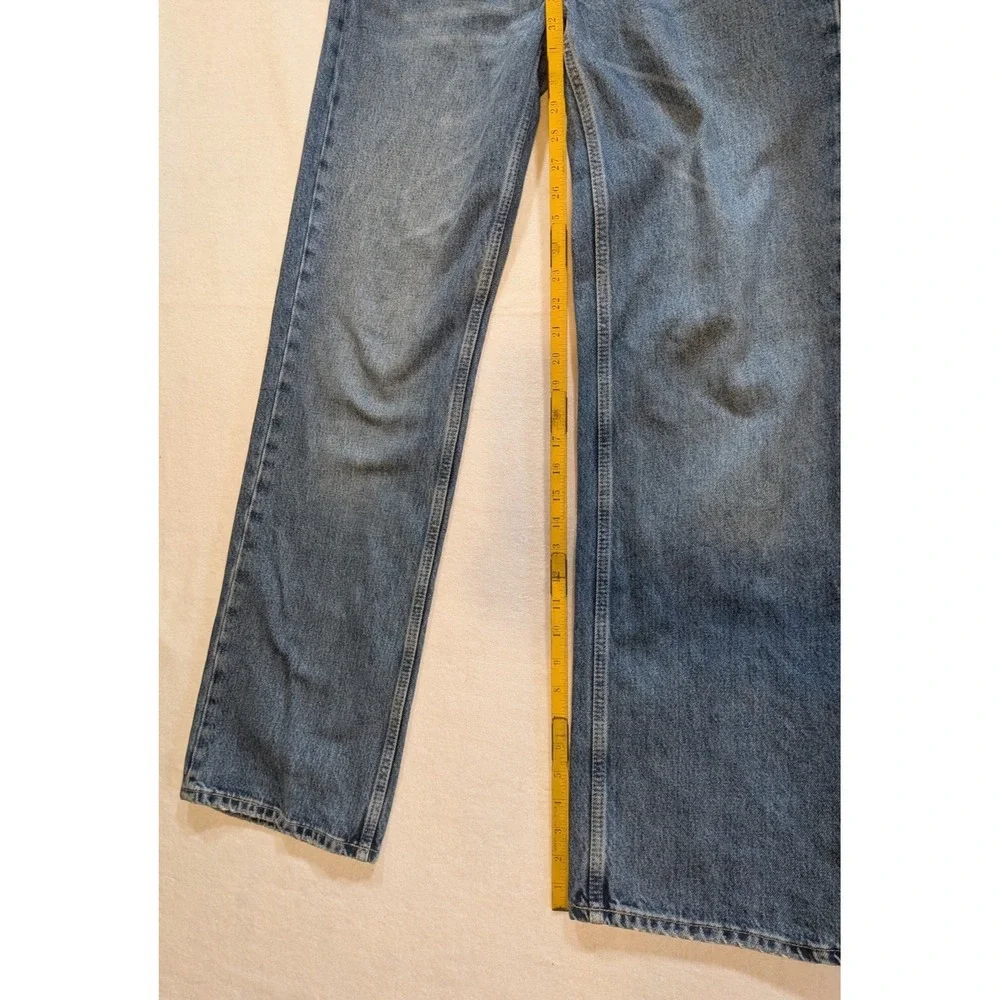 Zara blue denim straight leg jeans size 6 - Picture 4 of 8